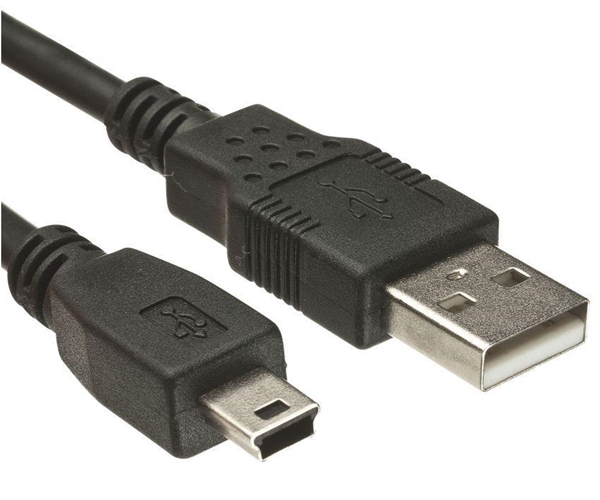 ΚΑΛΩΔΙΟ USB 2.0 MALE TO MINI 5PIN  5M POWERTEC CAB-U043