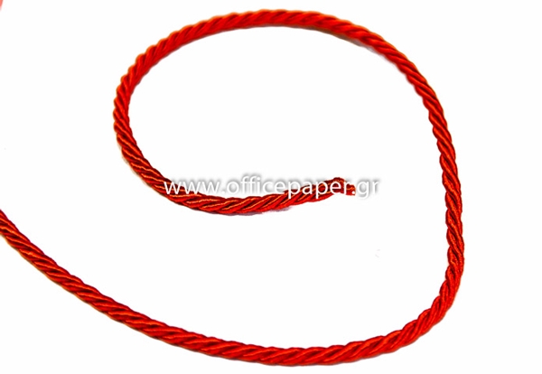 ΚΟΡΔΕΛΑ ΤΡΙΚΛΩΝΗ ΣΑΤΙΝΕ 3mm X 50m ΚΟΚΚΙΝΗ No38485