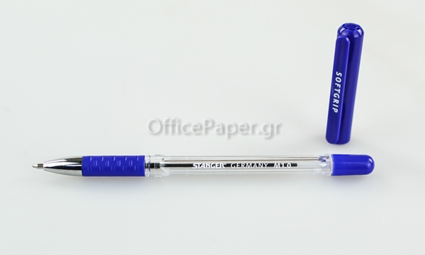 ΣΤΥΛΟ STANGER SOFTGRIP M 1.0  Μedium ΜΠΛΕ