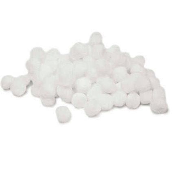 ΠΟΜ ΠΟΜ VALUE CRAFT 15mm 50TEM ΛΕΥΚΟ