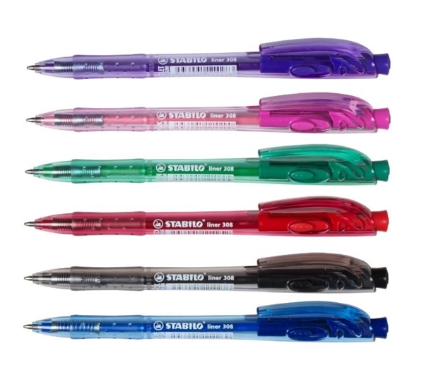 ΣΤΥΛΟ STABILO LINER 308 M Μedium ΜΑΥΡΟ