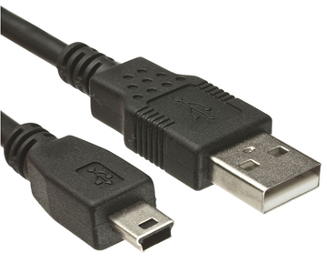 ΚΑΛΩΔΙΟ USB 2.0 MALE TO MINI 5PIN  1.5M POWERTEC CAB-U025