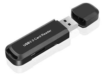 ΑΝΤΑΠΤΟΡΑΣ POWERTECH mini card reader PT-892, Micro SD card, μαύρος  USB 3.0