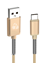 ΚΑΛΩΔΙΟ GOLF USB 2.0V (A) σε USB TYPE-C flex alu PTR-0022, copper, 1m, χρυσό