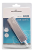 HUB USB Type-C POWERTECH PT-926, 3x USB 3.0, SD/Micro SD, ασημί