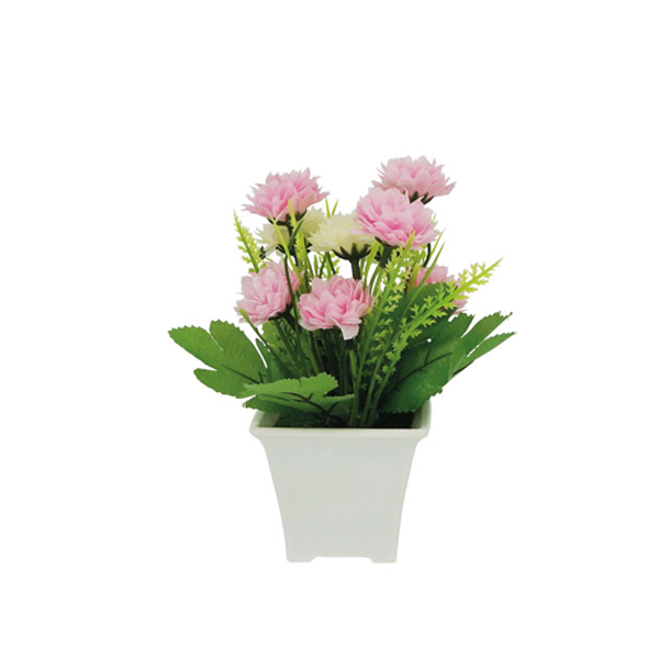 ΓΛΑΣΤΡΑΚΙ ΧΡΥΣΑΝΘΕΜΑΚΙ ΡΟΖ ΣΕ ΓΛΑΣΤΡΑΚΙ ΛΕΥΚΟ 7.5x7.5x18cm 19314-1