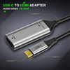 ΑΝΤΑΠΤΟΡΑΣ CABLETIME αντάπτορας USB-C σε HDMI C160, 4K/60HZ, 0.15m, μαύρος