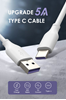 ΚΑΛΩΔΙΟ USB TYPE-C CABLETIME USB 2.0 σε USB Type-C C160, 5A, 1m, λευκό