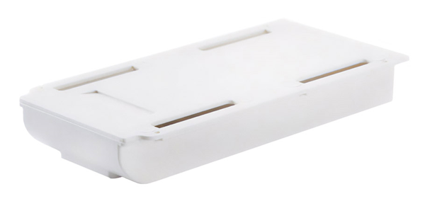 Πλαστικό ράφι γραφείου TOOL-0057, 21.5 x 11 x 3cm, λευκό