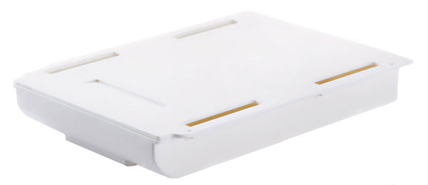 Πλαστικό ράφι γραφείου TOOL-0056, 21.5 x 15 x 3.5cm, λευκό