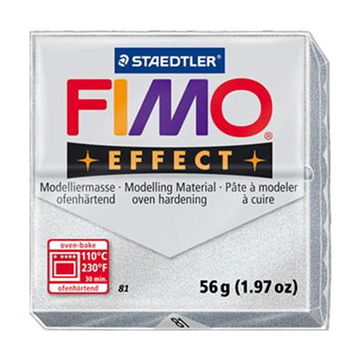ΠΗΛΟΣ FIMO EFFECT 8020 SILVER METALLIC No81