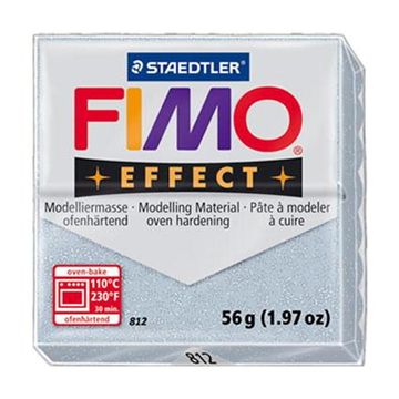 ΠΗΛΟΣ FIMO EFFECT 8020 SILVER -GLITTER  No812