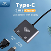 ΑΝΤΑΠΤΟΡΑΣ AULA USB Type-C σε HDMI & VGA UC-901, 4K & 2K, γκρι