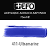 ΑΚΡΥΛΙΚΟ ΧΡΩΜΑ EFO 75ml ULTRAMARINE ΜΠΛΕ  σωληνάριο 388411