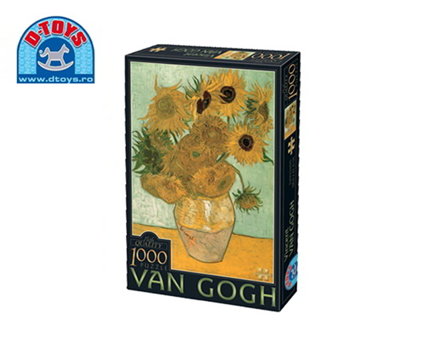 ΠΑΖΛ D-TOYS 1000 τεμαχίων 47Χ68cm V.GOGH SUNFLOWERS 66916-01