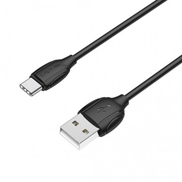 ΚΑΛΩΔΙΟ BOROFONE Καλώδιο USB σε Type-C 1m, 1.3A μαύρο