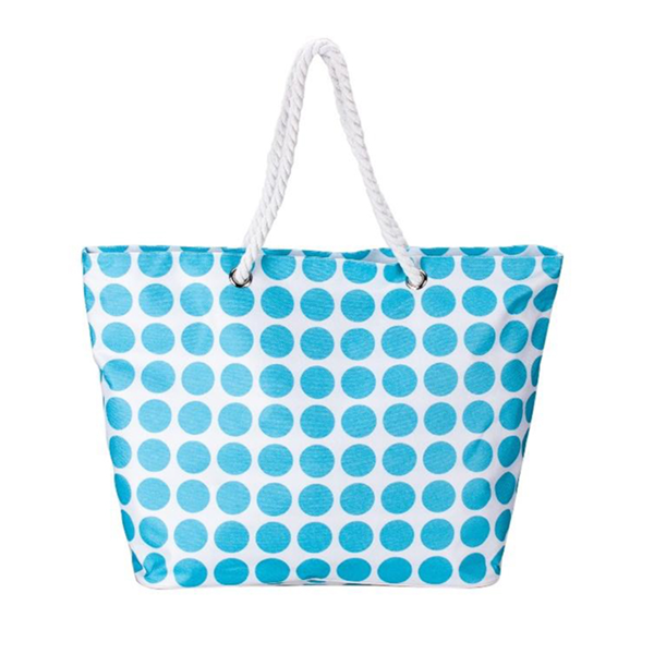 ΤΣΑΝΤΑ ΠΑΡΑΛΙΑΣ 58X40X15cm ΠΟΥΑ ΚΟΚΚΙΝΟ-ΓΑΛΑΖΙΟ Β1602C