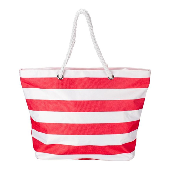 ΤΣΑΝΤΑ ΠΑΡΑΛΙΑΣ 58X40X15cm ΡΙΓΕ ΚΟΚΚΙΝΟ-ΓΑΛΑΖΙΟ Β1602Α