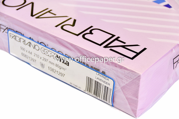 ΧΑΡΤΙ FABRIANO 80GR A4 LAVANDA ΑΠΑΛΟ ΠΑΚ. 500ΦΥΛΛΑ