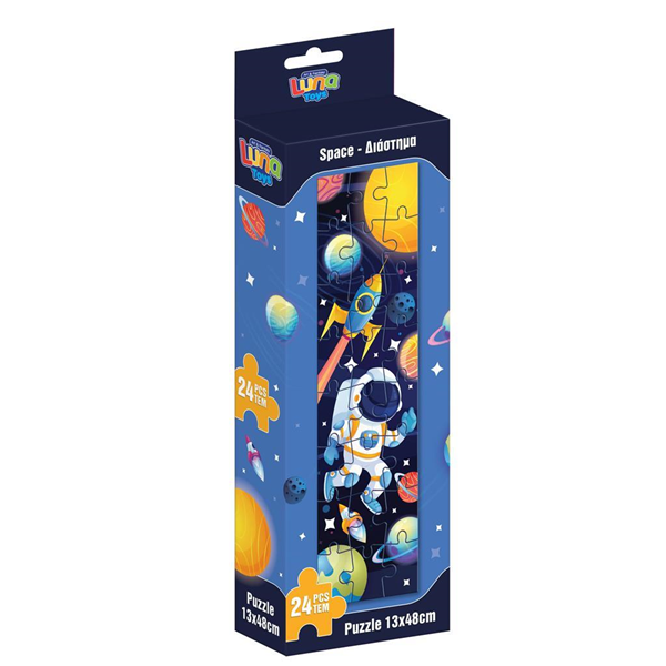 PUZZLE ΠΥΡΓΟΣ 24TEM 12,7X47,7ΕΚ ΔΙΑΣΤΗΜΑ LUNA TOYS