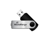 ΜΝΗΜΗ USB MEDIARANGE 16GB BLACK USB 2.0 SWIVEL