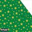 ΧΑΡΤΟΝΙ ΦΩΤΟ FABI XMAS ΑΣΤΕΡΙΑ-YELLOW GOLD-ΣΕ ΠΡΑΣΙΝΟ  50X70 1455018