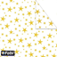 ΧΑΡΤΟΝΙ ΦΩΤΟ FABI XMAS ΑΣΤΕΡΙΑ-YELLOW GOLD-ΣΕ ΑΣΠΡΟ  50X70 1455022