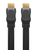 ΚΑΛΩΔΙΟ HDMI GOOBAY καλώδιο HDMI 2.0 με Ethernet 61279, flat, 18Gbit/s, 4K, 2m, μαύρο