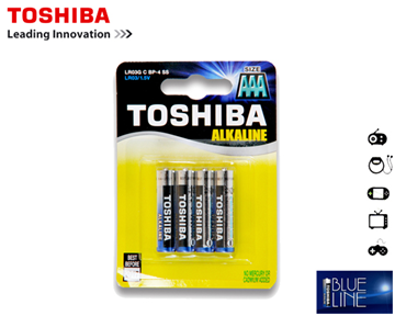 ΜΠΑΤΑΡΙΕΣ TOSHIBA HIGH POWER AAA LR03 4ΤΕΜ 1.5V ALKALINE Λήξη:2028