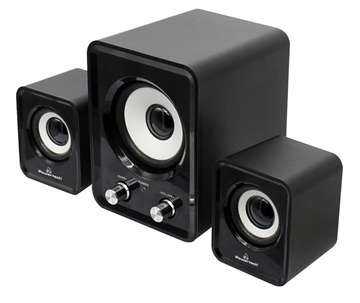 HXEIA POWERTECH Essential sound PT-843, 2.1, 5W + 2x 3W, 3.5mm, μαύρα