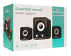 HXEIA POWERTECH Essential sound PT-843, 2.1, 5W + 2x 3W, 3.5mm, μαύρα