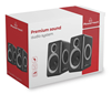 HXEIA POWERTECH Premium sound PT-972, 2x 3W RMS, 3.5mm, μαύρα