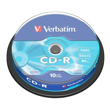 CD-R VERBATIM cake 10 τεμ. Χ52