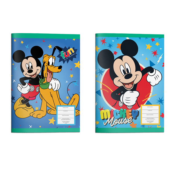 ΤΕΤΡΑΔΙΟ ΚΑΡΦΙΤΣΑ 17Χ25 MICKEY 40Φ 2ΣΧ.