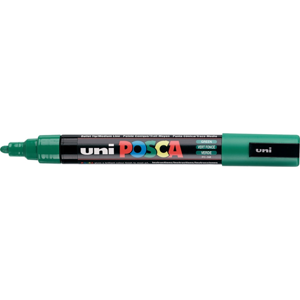 ΜΑΡΚΑΔΟΡΟΣ UNI POSCA PC-5Μ 1.8-2.5mm ΠΡΑΣΙΝΟ ΜΕΣΑΙΟΣ
