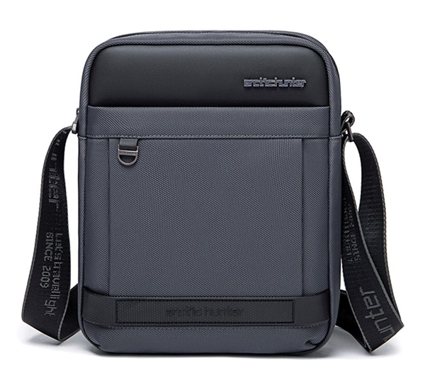 ΤΣΑΝΤΑΚΙ ΩΜΟΥ-CROSSBOY ARCTIC HUNTER XB00126-BK, 32x18x10cm, αδιάβροχη, γκρί