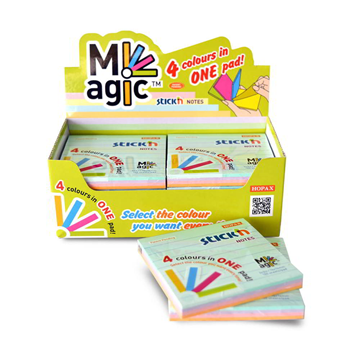 ΧΑΡΤΑΚΙΑ ΑΥΤΟΚ.STICKN 76Χ76mmΧ100Φ ΠΑΣΤΕΛ 4ΧΡΩΜΑΤΑ No:21574