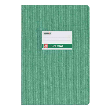 ΤΕΤΡΑΔΙΟ JEANS SPECIAL 17Χ25  50Φ ΠΡΑΣΙΝΟ ΤΥΠΟΤΡΑΣΤ