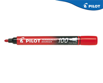 ΜΑΡΚΑΔΟΡΟΣ PILOT ΑΝΕΞΙΤΗΛΟΣ ΚΟΚΚΙΝΟΣ No SCA-100  ΣΤΡΟΓΓΥΛΗ ΜΥΤΗ -FINE JAPAN
