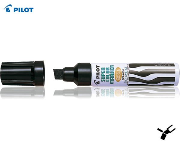 ΜΑΡΚΑΔΟΡΟΣ PILOT ΑΝΕΞΙΤΗΛΟΣ ΜΑΥΡΟΣ No SCA-100  ΣΤΡΟΓΓΥΛΗ ΜΥΤΗ -FINE JAPAN