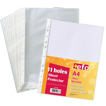 ΖΕΛΑΤΙΝΕΣ ΤΡΥΠΕΣ A4 +EFO No4 10ΤΕΜ CLEAR 30,5X23.5cm