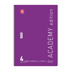 ΤΕΤΡΑΔΙΟ ΣΠΙΡΑΛ ACADEMY 21X29cm Α4 4 ΘΕΜΑΤΑ 120φ. ΑΣΟΡΤΙ ΧΡΩΜΑΤΑ 70ΓΡ
