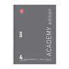 ΤΕΤΡΑΔΙΟ ΣΠΙΡΑΛ ACADEMY 21X29cm Α4 4 ΘΕΜΑΤΑ 120φ. ΑΣΟΡΤΙ ΧΡΩΜΑΤΑ 70ΓΡ