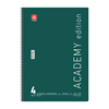 ΤΕΤΡΑΔΙΟ ΣΠΙΡΑΛ ACADEMY 21X29cm Α4 4 ΘΕΜΑΤΑ 120φ. ΑΣΟΡΤΙ ΧΡΩΜΑΤΑ 70ΓΡ