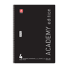 ΤΕΤΡΑΔΙΟ ΣΠΙΡΑΛ ACADEMY 21X29cm Α4 4 ΘΕΜΑΤΑ 120φ. ΑΣΟΡΤΙ ΧΡΩΜΑΤΑ 70ΓΡ
