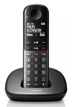 ΤΗΛΕΦΩΝΟ ΑΣΥΡΜΑΤΟ PHILIPS XL4901DS/34 ΜΑΥΡΟ ΕΛΛΗΝΙΚΟ ΜΕΝΟΥ