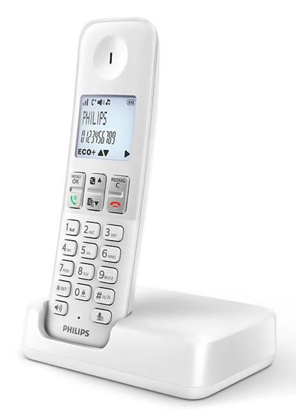 ΤΗΛΕΦΩΝΟ ΑΣΥΡΜΑΤΟ PHILIPS D250 ΛΕΥΚΟ ,ΑΝΟΙΧΤΗ ΑΚΡΟΑΣΗ, ΕΛΛΗΝΙΚΟ ΜΕΝΟΥ,