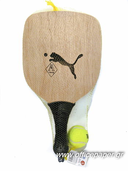 ΡΑΚΕΤΕΣ ΠΑΡΑΛΙΑ ΞΥΛΙΝΕΣ +ΜΠΑΛΑΚΙ  25Χ22ΕΚ+6ΕΚ. ΠΑΧΟΣ 11mm