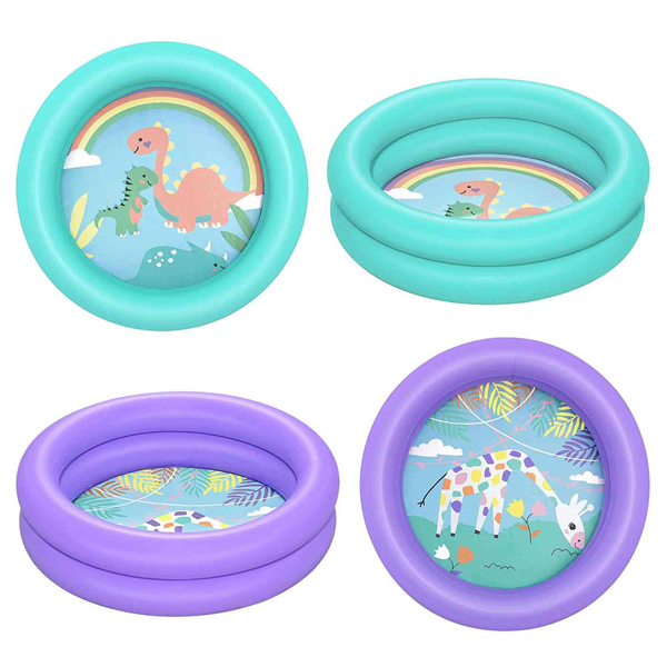 ΠΙΣΙΝΑ BESTWAY ΒΕΒΕ 2-ΡING ΠΑΤΟΣ 2 ΣΧΕΔΙΑ Φ61XΥ15εκ. N51061