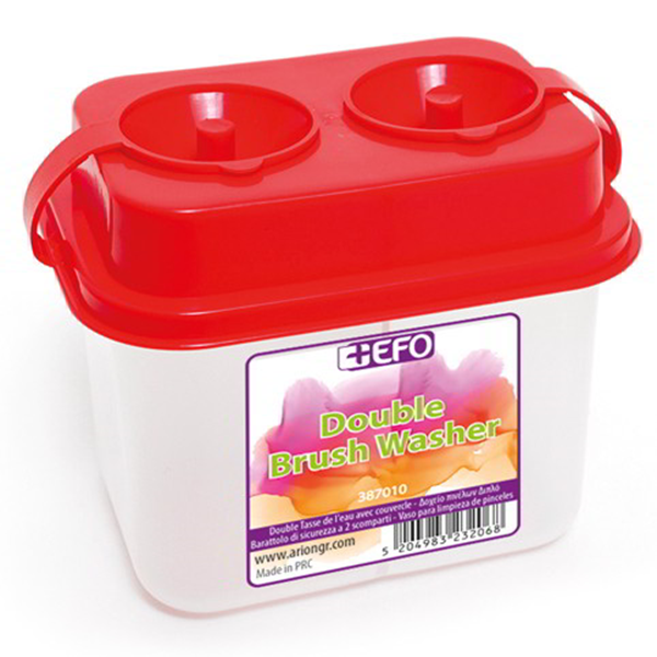 ΠΟΤΗΡΙ ΚΑΘΑΡΙΣΜΟΥ ΠΙΝΕΛΩΝ +EFO ΔΙΠΛΟ  6Χ9Χ9cm